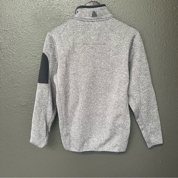 ANTIGUA PURDUE BOILERMAKERS MENS GREY FORTUNE LONG SLEEVE 1/4 ZIP PULLOVER - Picture 4 of 12